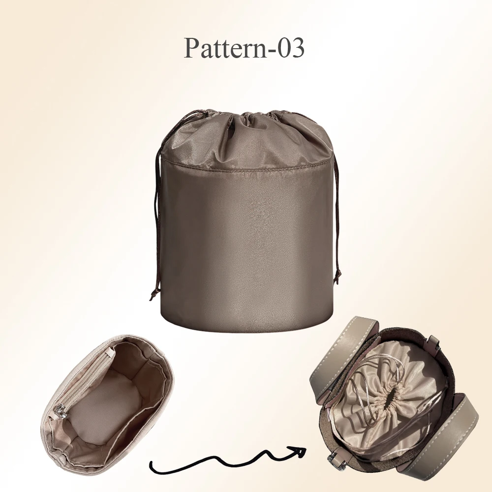 Purse Organizer Insert For Hermes In The Loop 18/23 Nylon Inner Liner Bag Makeup Storage Multi-funcational Drawstring Bag