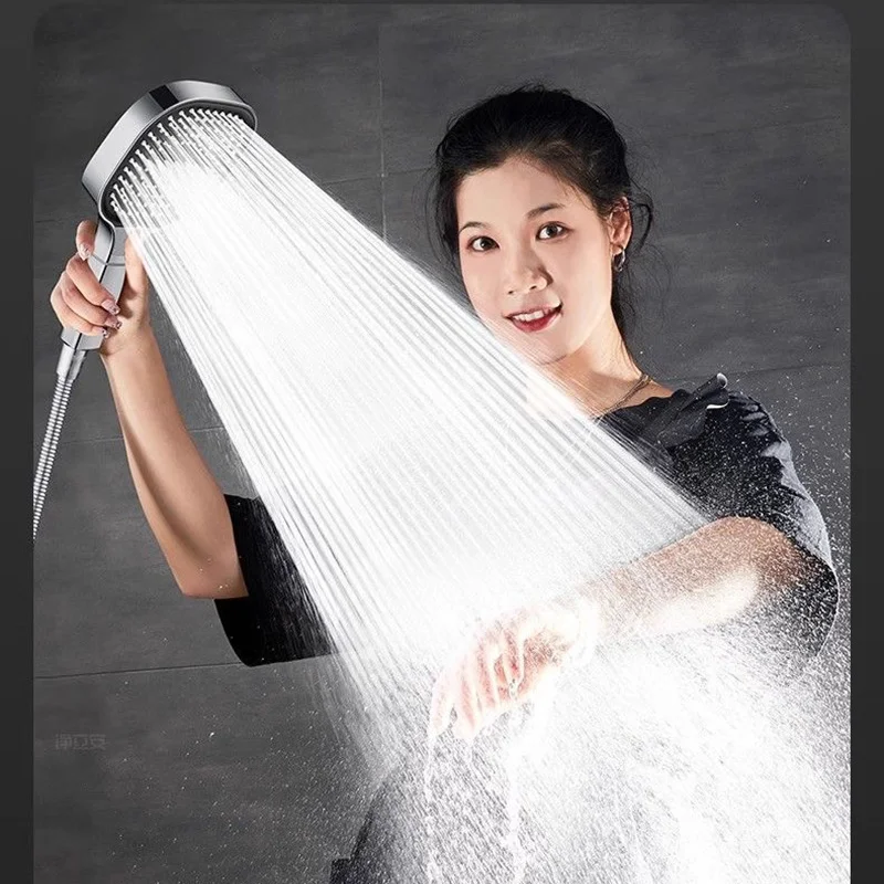 13CM Large Panel 3 Modes Shower Head High Pressure Water Massage Shower Head With Filter Element Bathroom Accessories New 2024