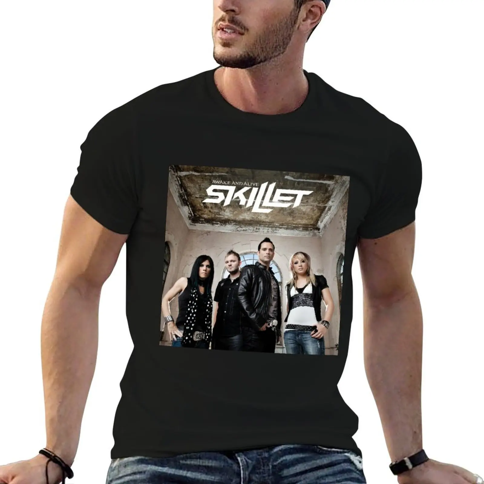 T-shirt Skillet Awake and Alive en coton doux, grande taille