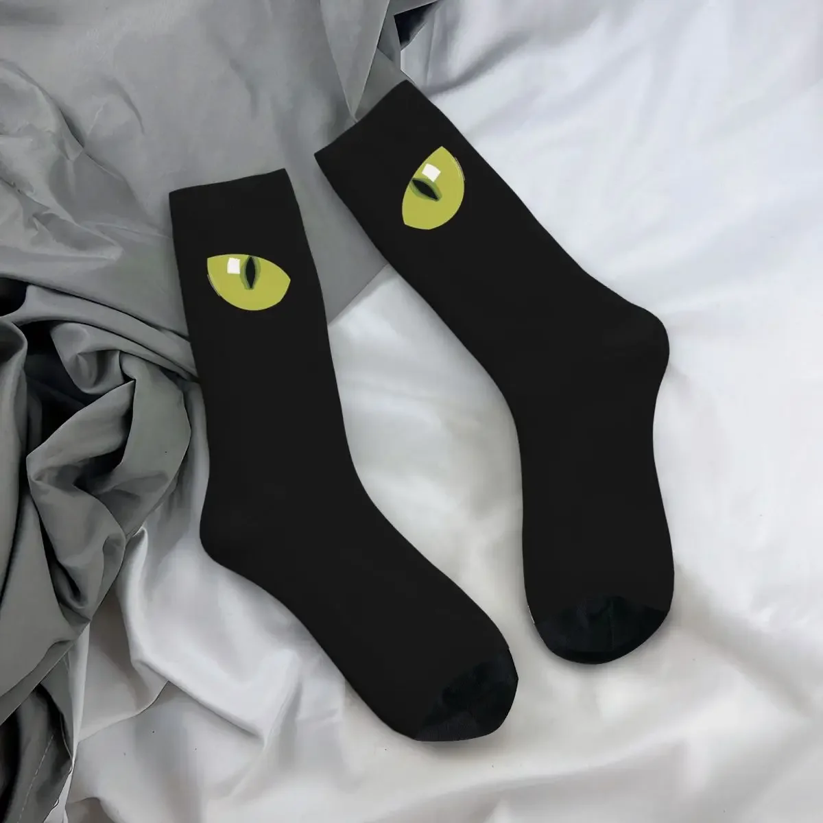 Calcetines de ojo de gato para hombre y mujer, medias largas de alta calidad, estilo Harajuku, accesorios para todas las estaciones, regalo de cumpleaños