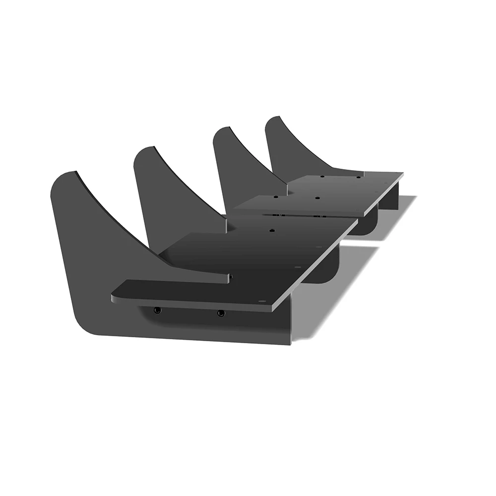 

Fin Diffuser Rear Bumper Splitter Accessory For Peugeot 508 Sedan GT 2018--2023