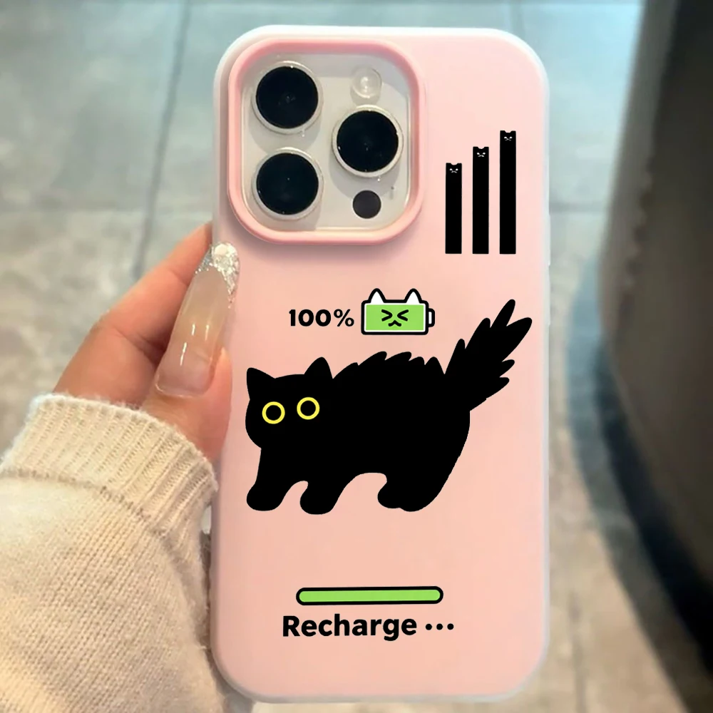 

Fashion Scared Cat INS Luxury Candy Color Matte Phone Case For Xiaomi Mi 11 Lite 5G Xiaomi 14T 15T Pro Xiaomi 17 pro max Funda