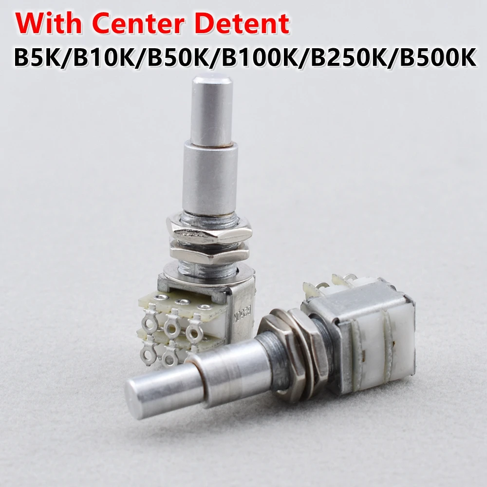 1 Piece Guitar Bass Stacked Dual Concentric Potentiometer(POT) With Center Detent Guitarr Accessories