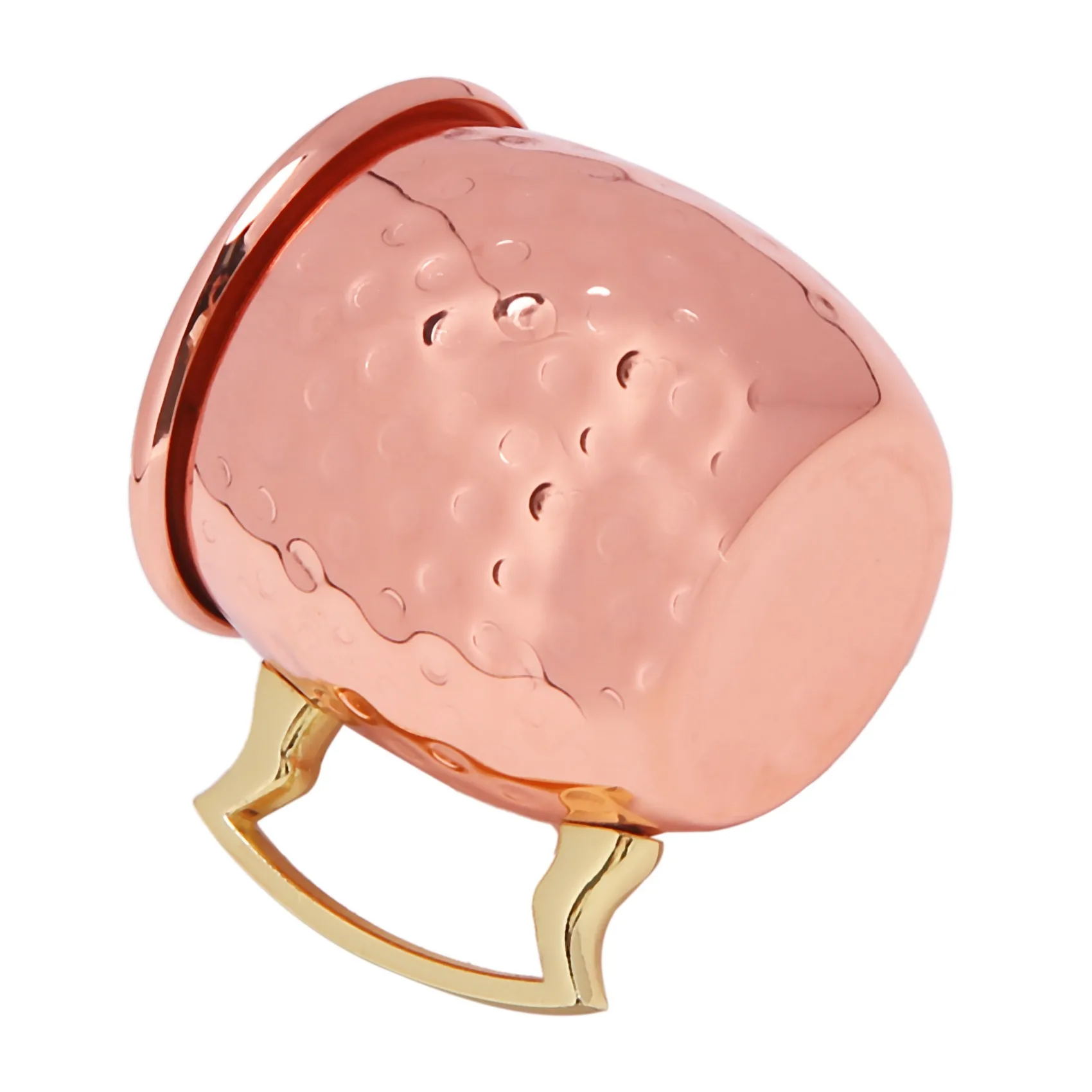 ABBN-Mini 2-Ounce الفولاذ المقاوم للصدأ موسكو البغل القدح اسبريسو أكواب صغيرة النحاس مطلي القدح النار مجموعة من 4 #2