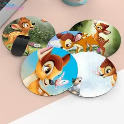 Disney Bambi Mousepad Small Round Speed Version Game Computer Keyboard Office Table Mat PC Laptop Mouse mat Desktop Mat