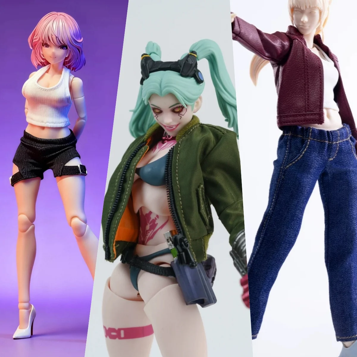 【Only Clothes】1/12 Scale Female Soldier Vest Shorts Set Leather Jacket Bomber Jacket Fit 6''Action Body Mecha Girl Romankey Toys