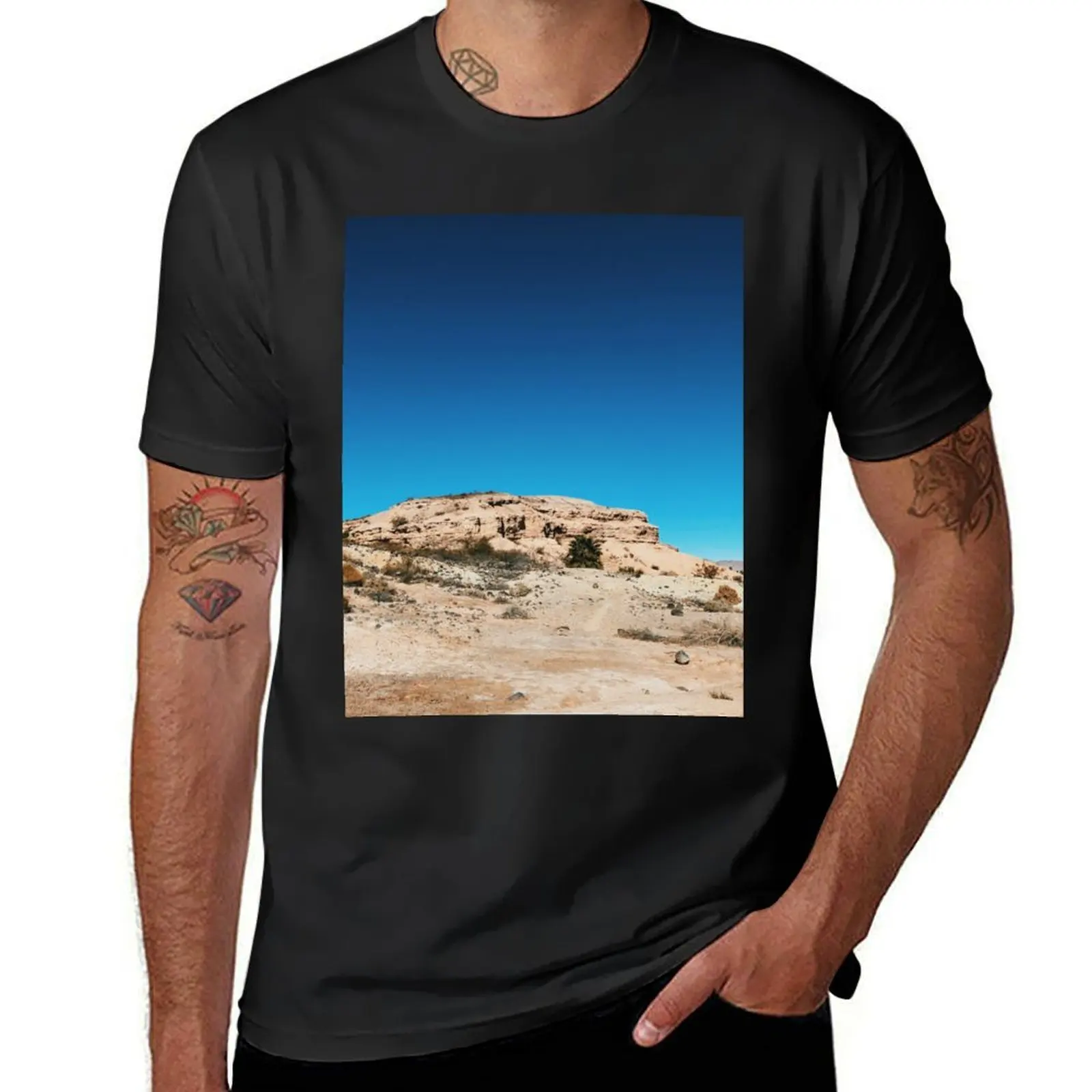 Desolate Mountain in Nevada T-Shirt blacks vintage men graphic t shirts