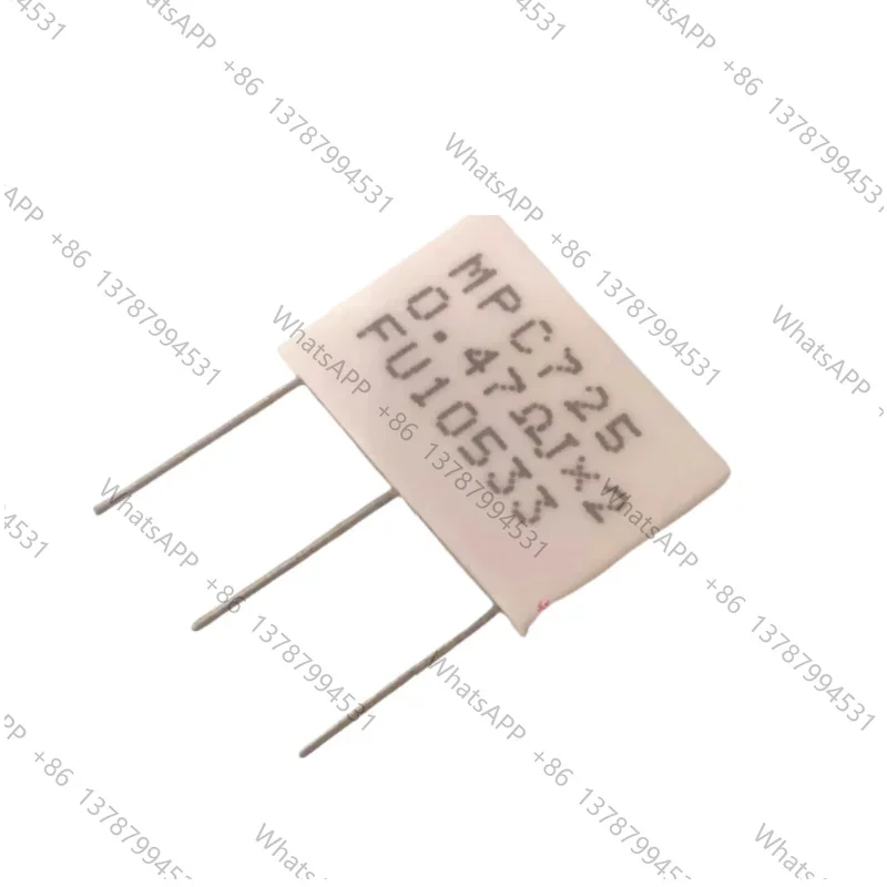 10-50Pcs Mpc725 5W0.1R 0.22 Ω J+0.22 Ω J 0.47 Ω J5% Non Inductive Cement Resistor