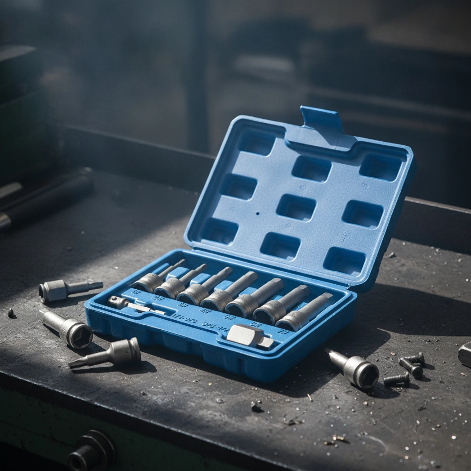 Broken Screw Extractor Set Hardened Damaged Screw Extractor Set Stuck Heavy-Duty for Mechanics, Workshop, Automotive Repair