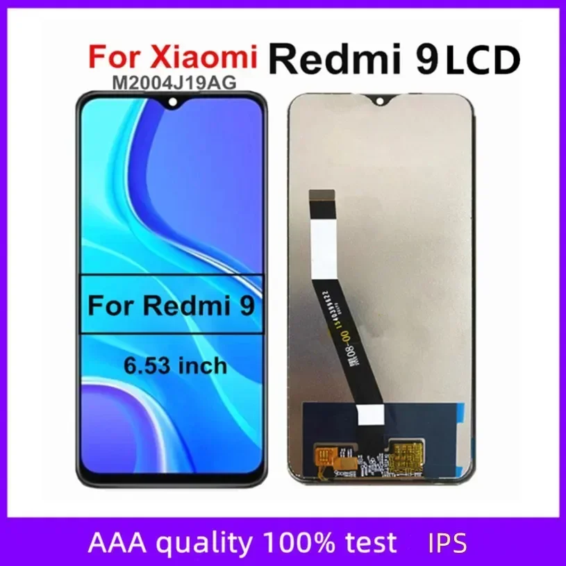 

Новый 6,53 "для Xiaomi Redmi 9, ЖК-дисплей с цифровым преобразователем сенсорного экрана в сборе для Xiaomi Redmi 9, ЖК-дисплей M2004J19G
