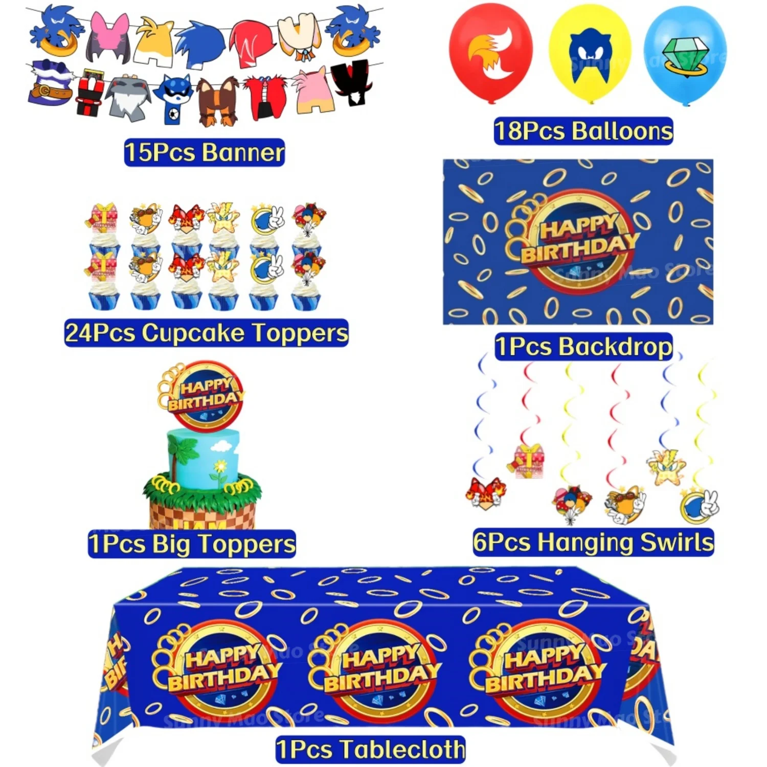 66-delige kinder anime verjaar - Party Games Easter For Kids recensie en prijs