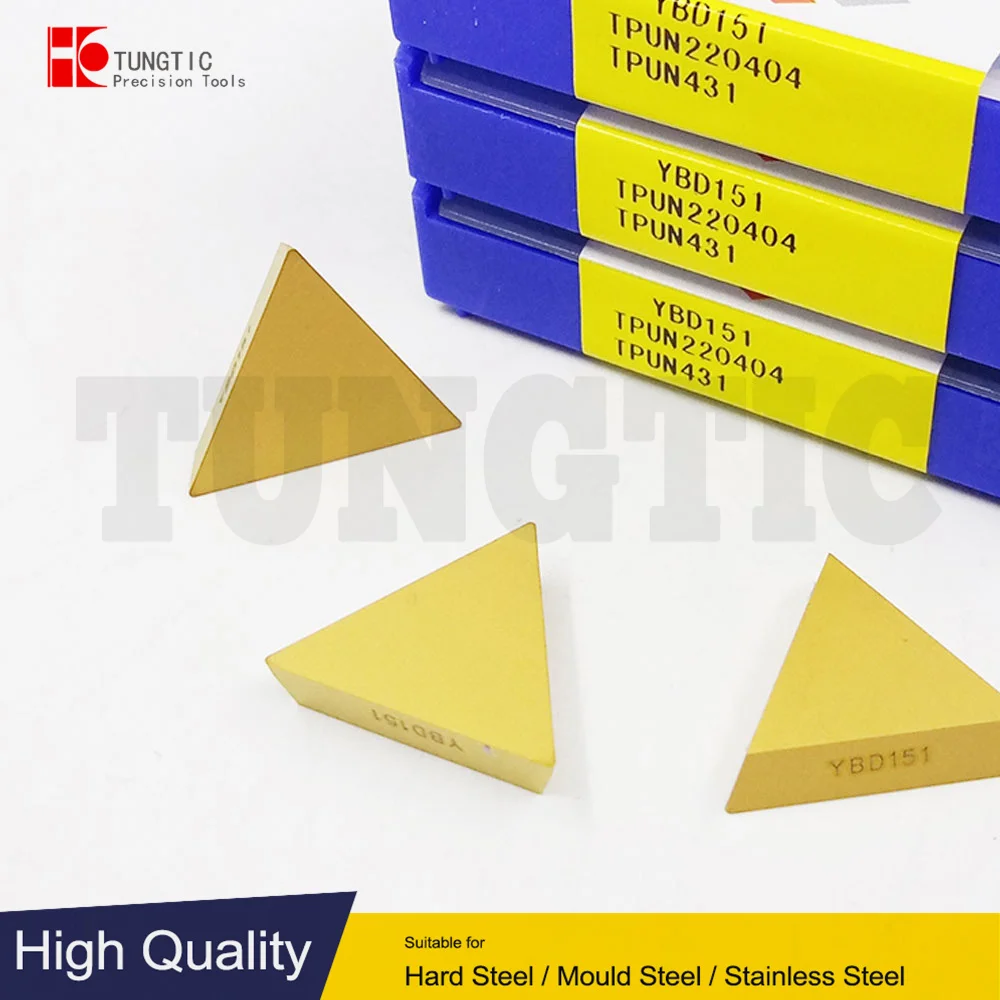 

TPUN220404 YBD151 TPUN 220404 TPUN431 Твердосплавные токарные резцы Токарные вставки Обработка металла