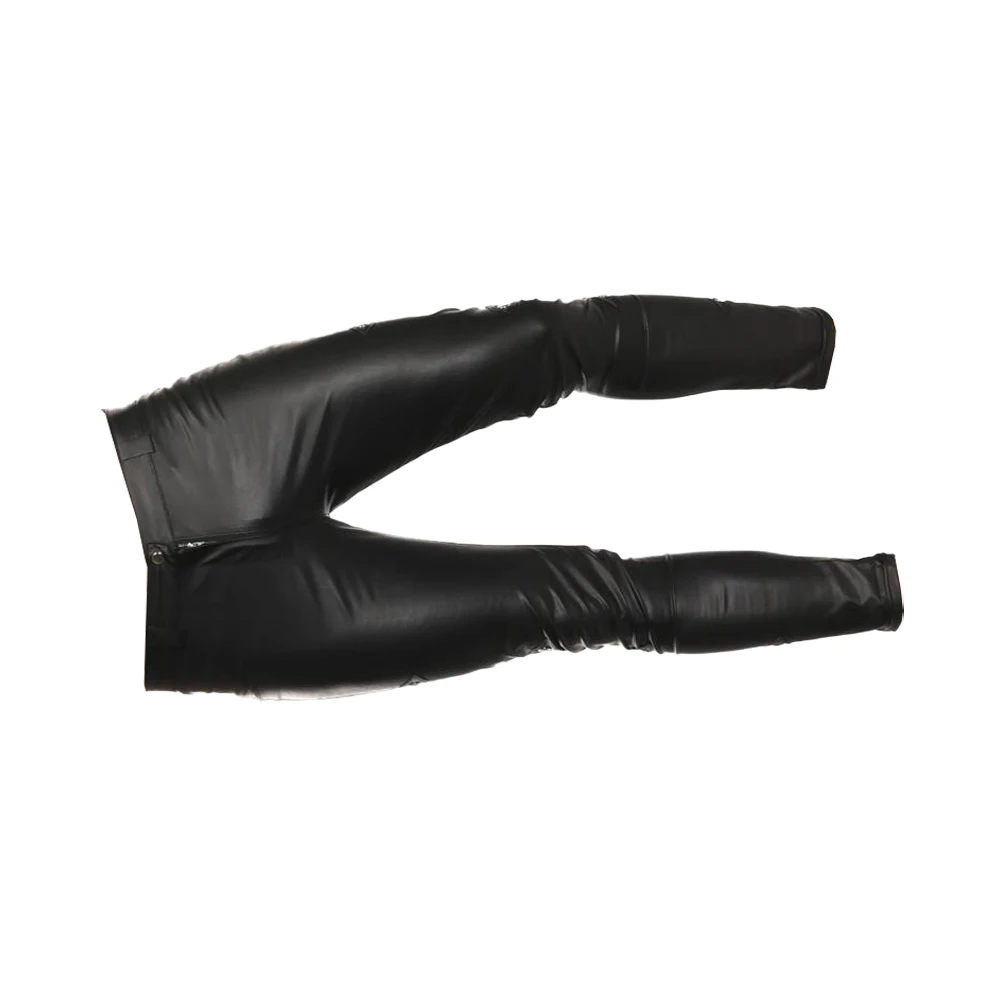 

Мужские модные длинные брюки черного цвета, размер XL, эластичные, дышащие, с эластичным поясом, карманом на молнии, для ночных клубов и вечеринок