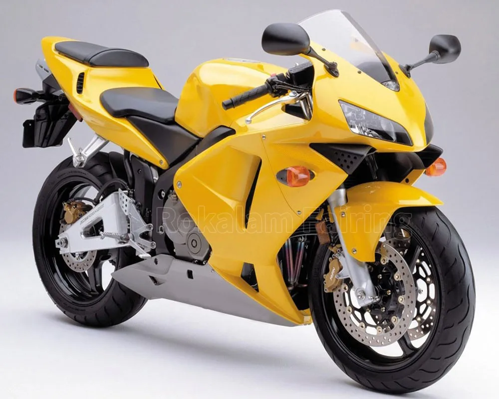 Injection Fairings Kit For Honda CBR 600 RR 03 04 CBR600RR F5 2003 2004 Yellow ABS Fairing (Injection Molding)