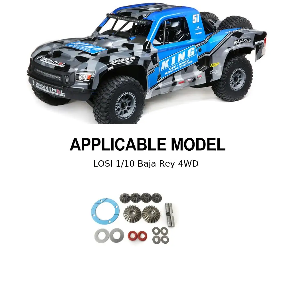 Aluminiumlegering 1 10 Versnelling Rc Upgrade Deel 17 Stuks Geharde Rc Versnelling Voor Losi Baja Rey 4wd Rc Auto Deel Rc Auto Accessoires