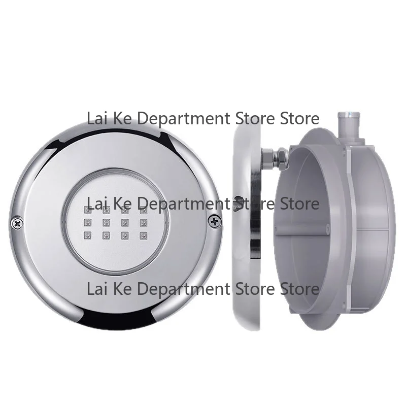 316L Stainless Steel Underwater Pool Light, IP68 Waterproof, 12V/24V Low Voltage RGB Color Lamp