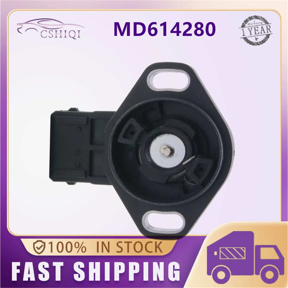 Sensor TPS (Sensor de Posição do Acelerador) MD614697 para Mitsubishi Dodge Eagle Pajero Plymouth Summit DL Coupe 2 Portas 1.8L Aspirado Naturalmente