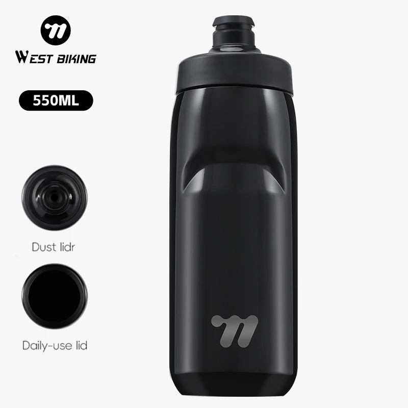 WEST BIKING 550ML Insulated Cup 304 Stainless Steel Cold And Hot Portable Thermal kettle Sports Water Bottle Cycling Equipment