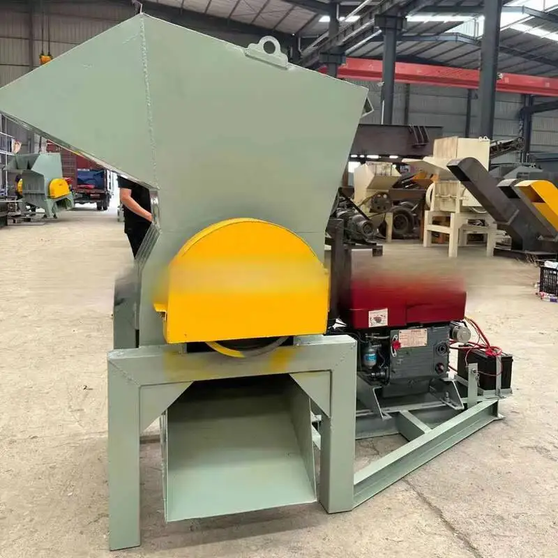 Diesel Version Plastic Crusher Baler Strapping Machine Box Milk Tea Cup Crushing Equipment