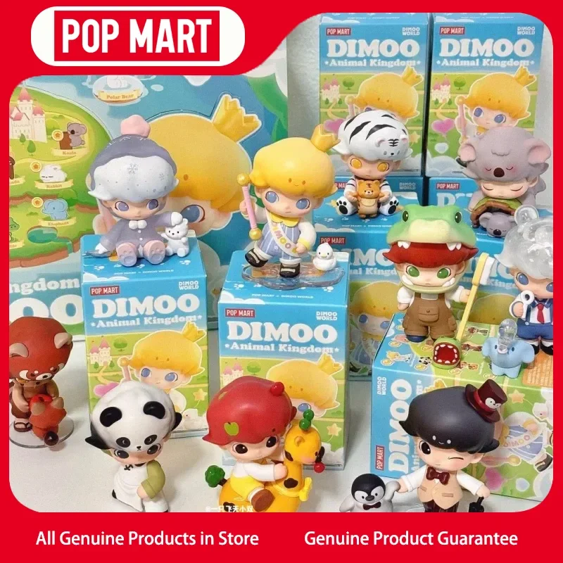 

Pop Mart Dimoo Animal Kingdom Series Blind Box Toys Kawaii Anime Action Figure Cute Pvc Handmade Art Ornament Festival Gift