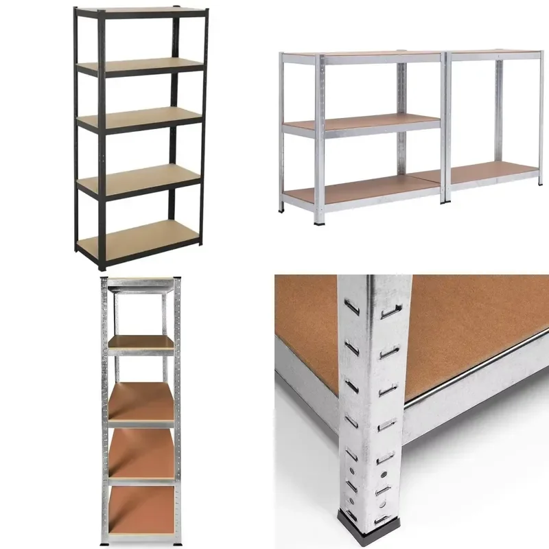 5 Layer Heavy Steel Tool Rack Corrosion Resistant Black