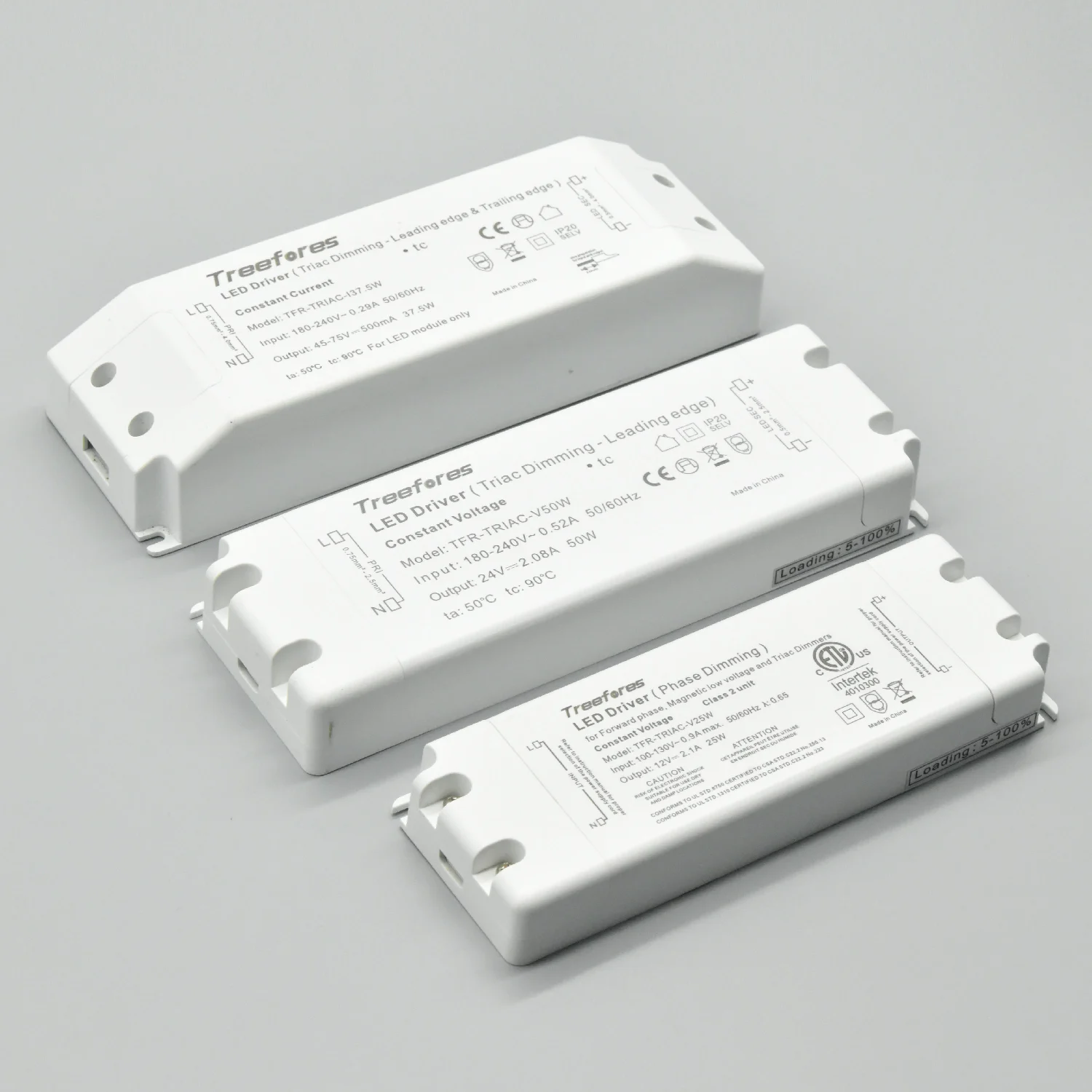 Triac Dimmable LED Power Supply 12V 24V Lighting Transformer AC 120V 220V 240V to DC Driver Adapter  8W 15W 25W 50W 75W