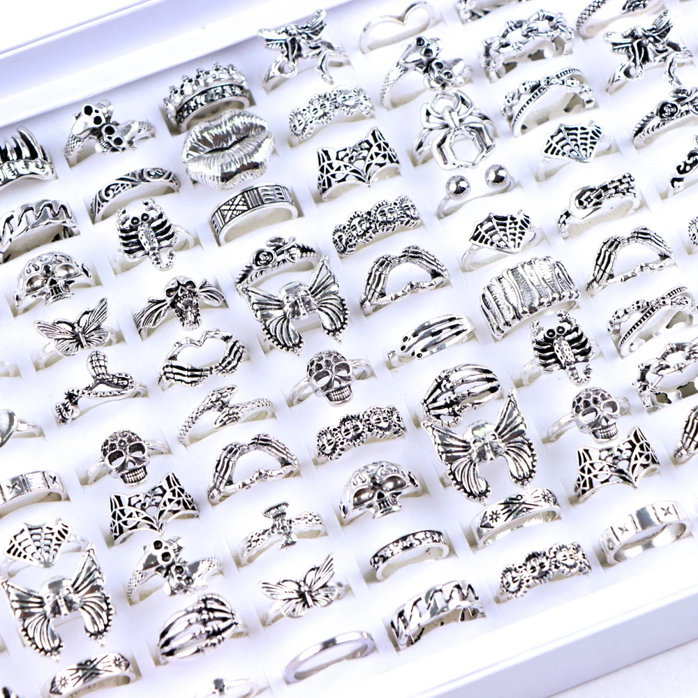 20/30 Teile/los Vintage Boho Glas Türkis Ringe Mode Frauen Urlaub Stil Täglichen Festival Schmuck Party Dekoration Geschenke