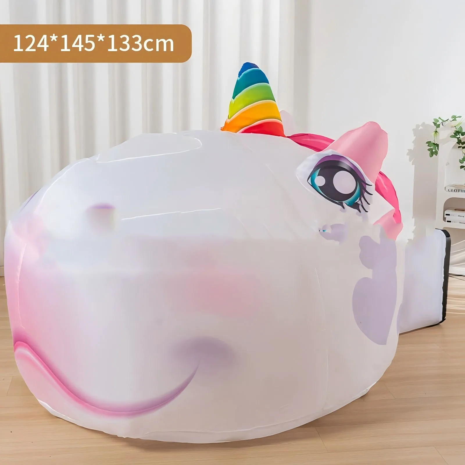 Unicorn Dinosaur Shaped Children's Toy Tent Foldable Playhouse Family Gathering Kids Playground Entertainment Room Decor No fan