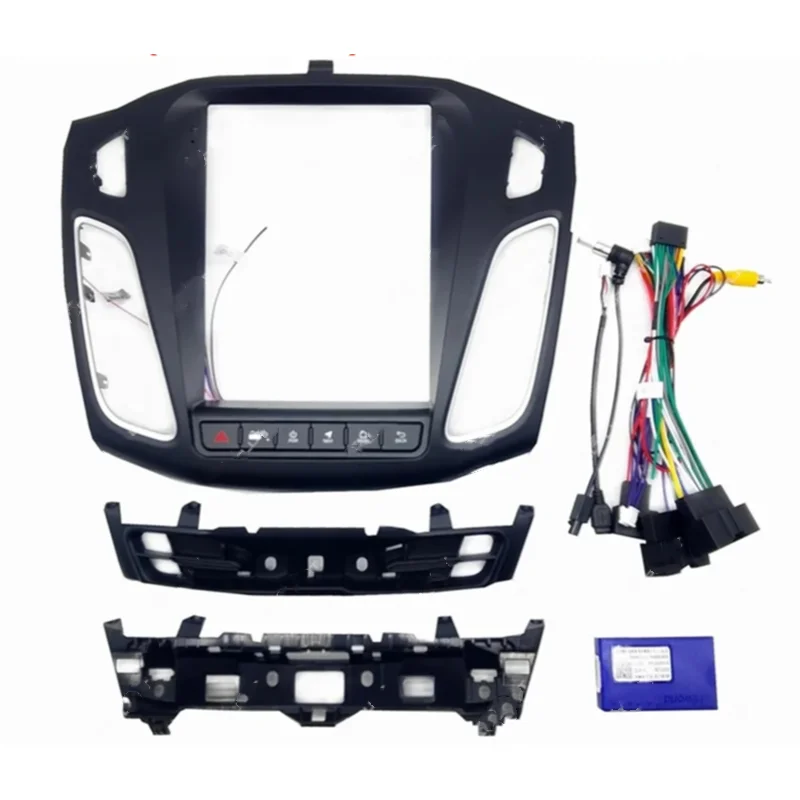 9.7 Inch Car DVD Frame Fascia Adapter For FORD FOCUS BLACK (BUTTON) Android Radio Dash Fitting Panel Kit