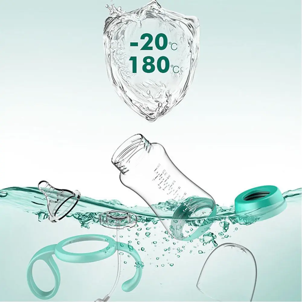 Portable Fruit Juice Wide-Caliber Baby Feeding Newborn Feeder Milk Bottles Baby Bottle with Grip Nipple Bottle Nursing Care