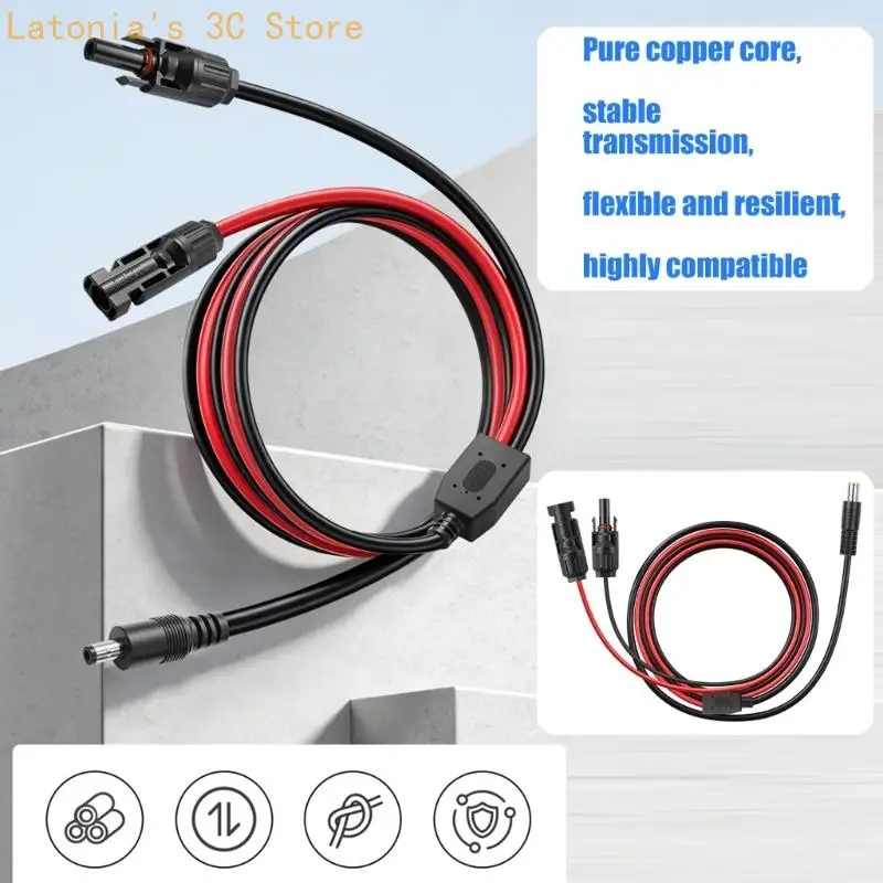 DC5521/DC7909 to  Solar Panel Adapter Cable for Power Charging Setups X3UB