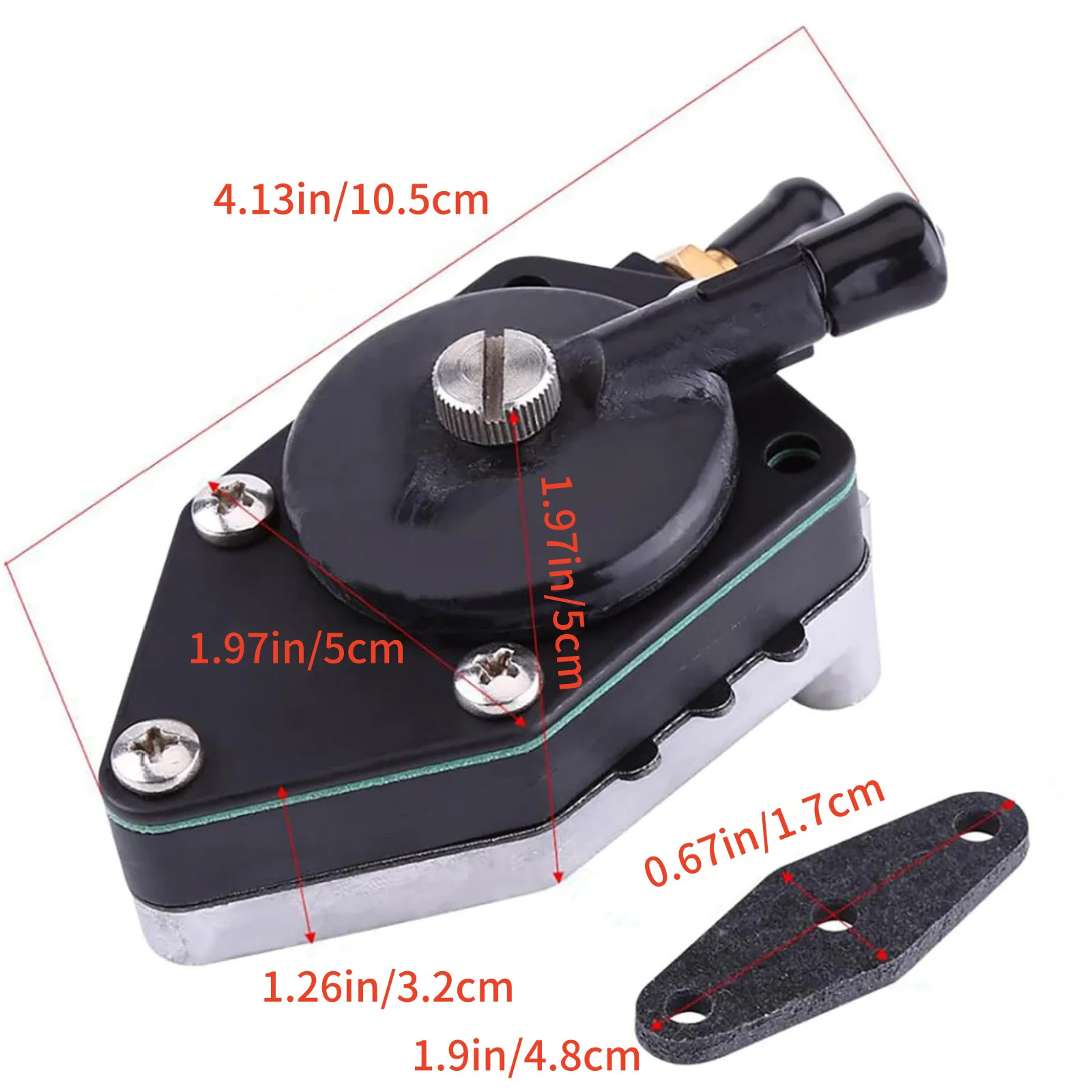 Fuel Pump with Aluminum Alloy for Johnson Evinrude Outboard 20-140hp 1968-1996, Direct Replacement 438556