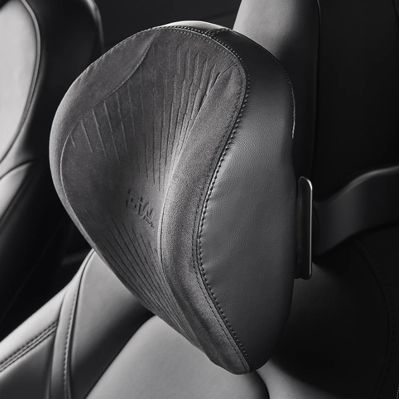 3W car headrest neck pillow suitable for Tesla Model Y model 3 dedicated car headrest leather seat pillow