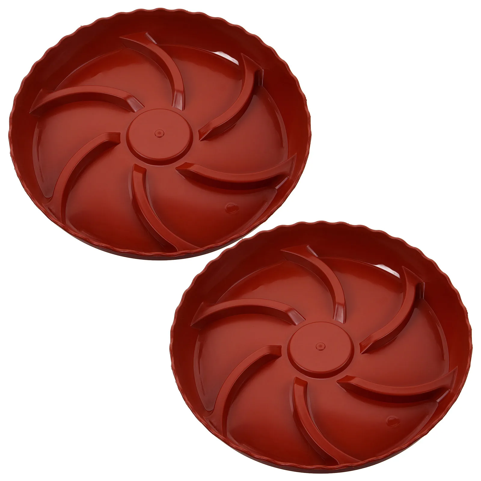 

2pcs Flower Pot Saucer Plant Tray Round Thickened Drainage Tray For Indoor Outdoor Plants Bonsai Potted Water Catcher Plate