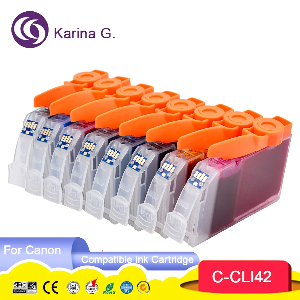 For Canon 42 ink.Compatible ink cartridge for Canon CLI-42 CLI42 CLI 42  cli-42 cli42  for CANON PIXMA Pro-100 PRO-100S Printer