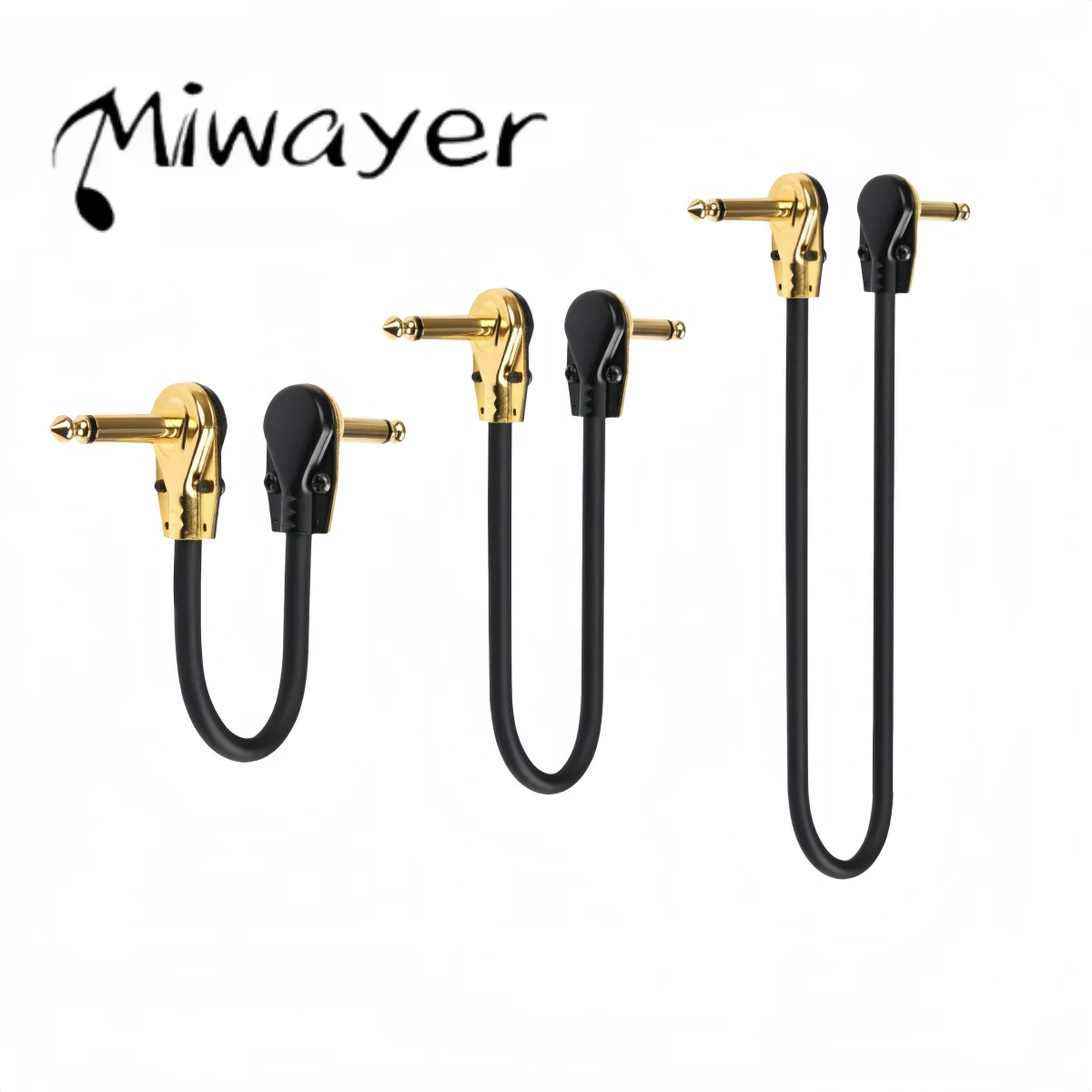 Miwayer Anti-noise Guitar Patch Cable 15/30/50cm, 1pc 1/4