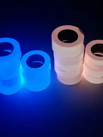 1 Roll Fluorescent Self-Adhesive Glow-In-The-Dark Tape Light Strip Fire Channel Stage Decoration Safety Exit Warning Stickers