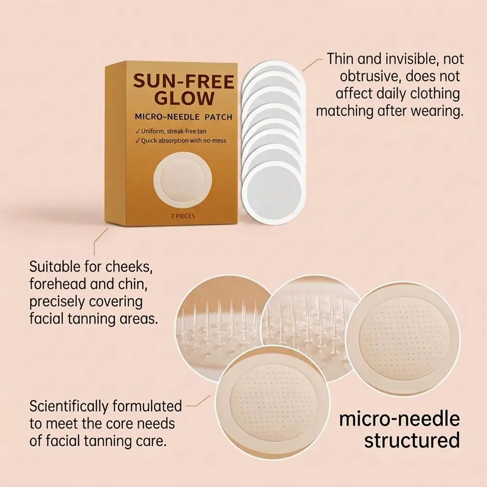 Portable Micro-Needle Sunless Tanning Patches Quick Absorption Mild Self-Tan Micro-Needle Patches For Anytime Long Lasting - view 5