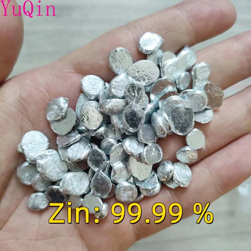 High Purity 99.99% Steel Zinc Zn Pure Metal Grain Granular Ingot Lumps Particle 50g