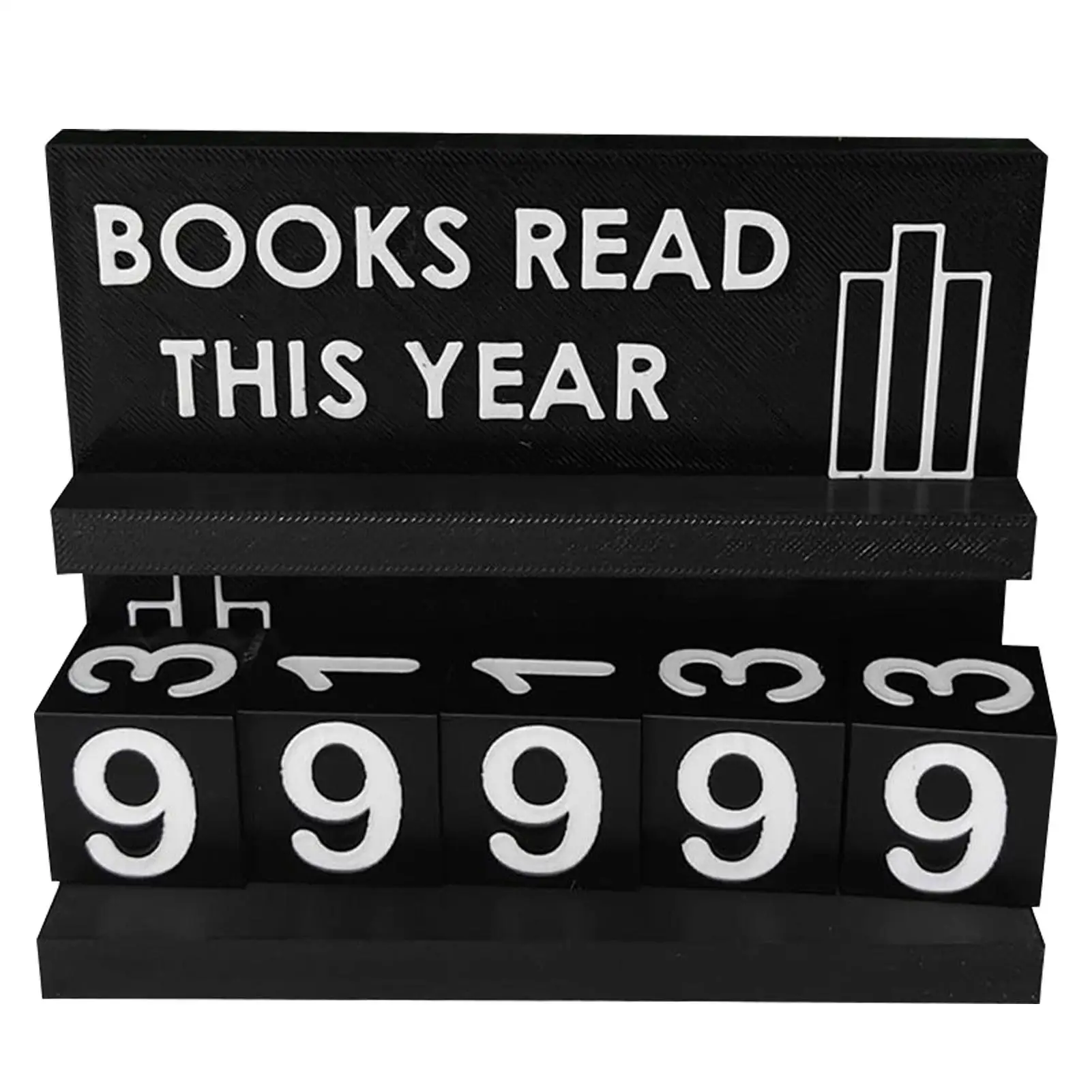 Books Read This Year Counter Reading Target Display Book This Year Tracker Desk Accessories for Readers Writers Teachers