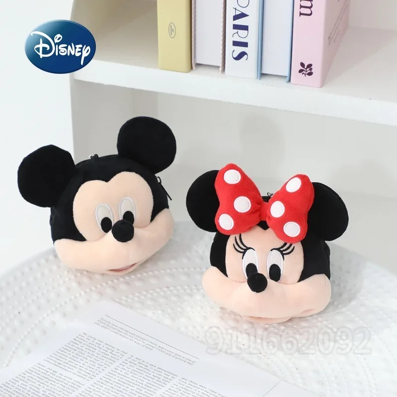Disney Mickey Minnie New Coin Purse Cartoon Cute Women's Pendant Coin Purse Doll Pendant Accessories Coin Purse High Quality