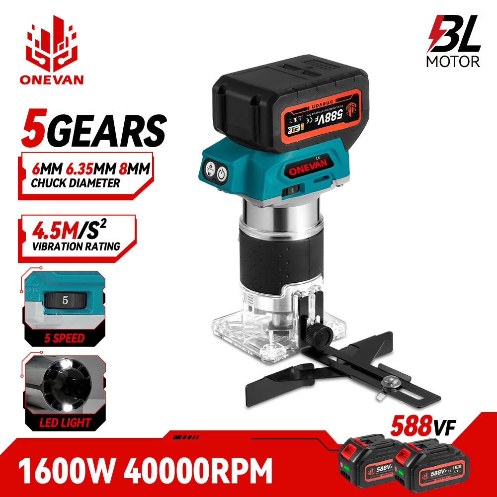 Fast Speed Compact Power Router Woodworking Tools Electric Wood Routers Can Carve Patterned Devices On Wood Surfaces
