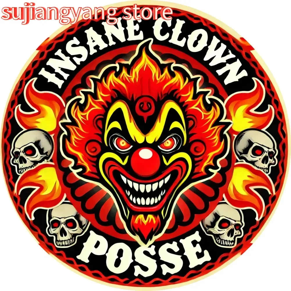 قطعة واحدة من لافتة الألومنيوم المعدنية "Insane Clown Posse"، مقاس 8 × 8 بوصة، سهلة التعليق، فن جداري متين للاستخدام الداخلي والخارجي، المنزل، البار