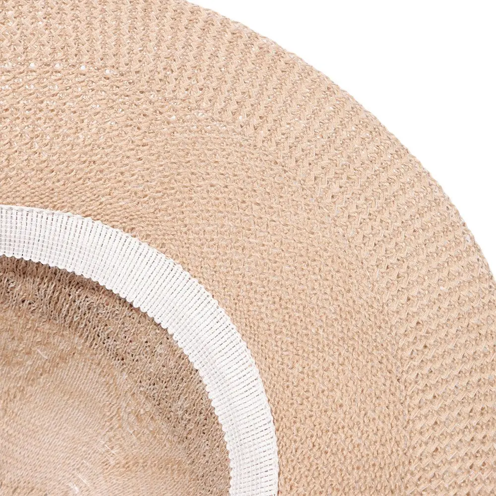 Women Travel Wide Brim Beach Hat Sun Visor Cap UV Protection Straw Hat