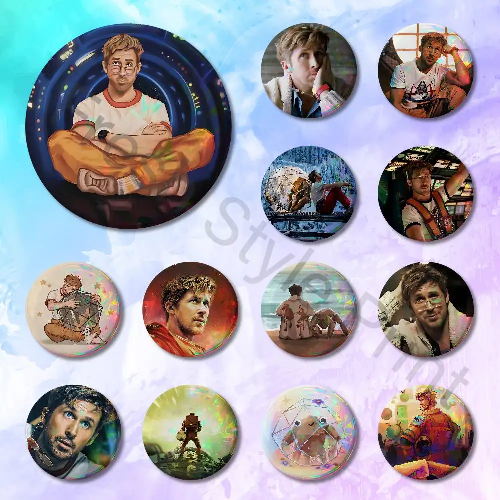 

Ryan Gosling P-Project Hail M-Mary Custom Badges 75mm 44mm 25mm Brooch Backpack Hat Enamel Pins Accessories Toys Gifts