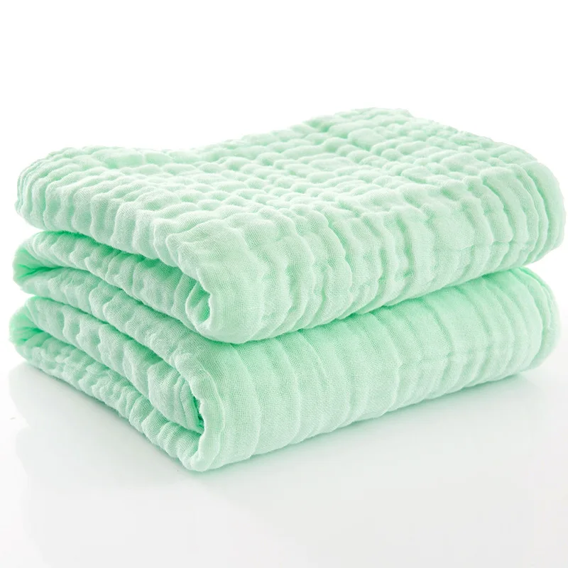 100% katoenen mousseline deken, 6-laags ademende katoenen plaid voor groot bed en bank, mousseline deken voor volwassenen voor alle seizoenen