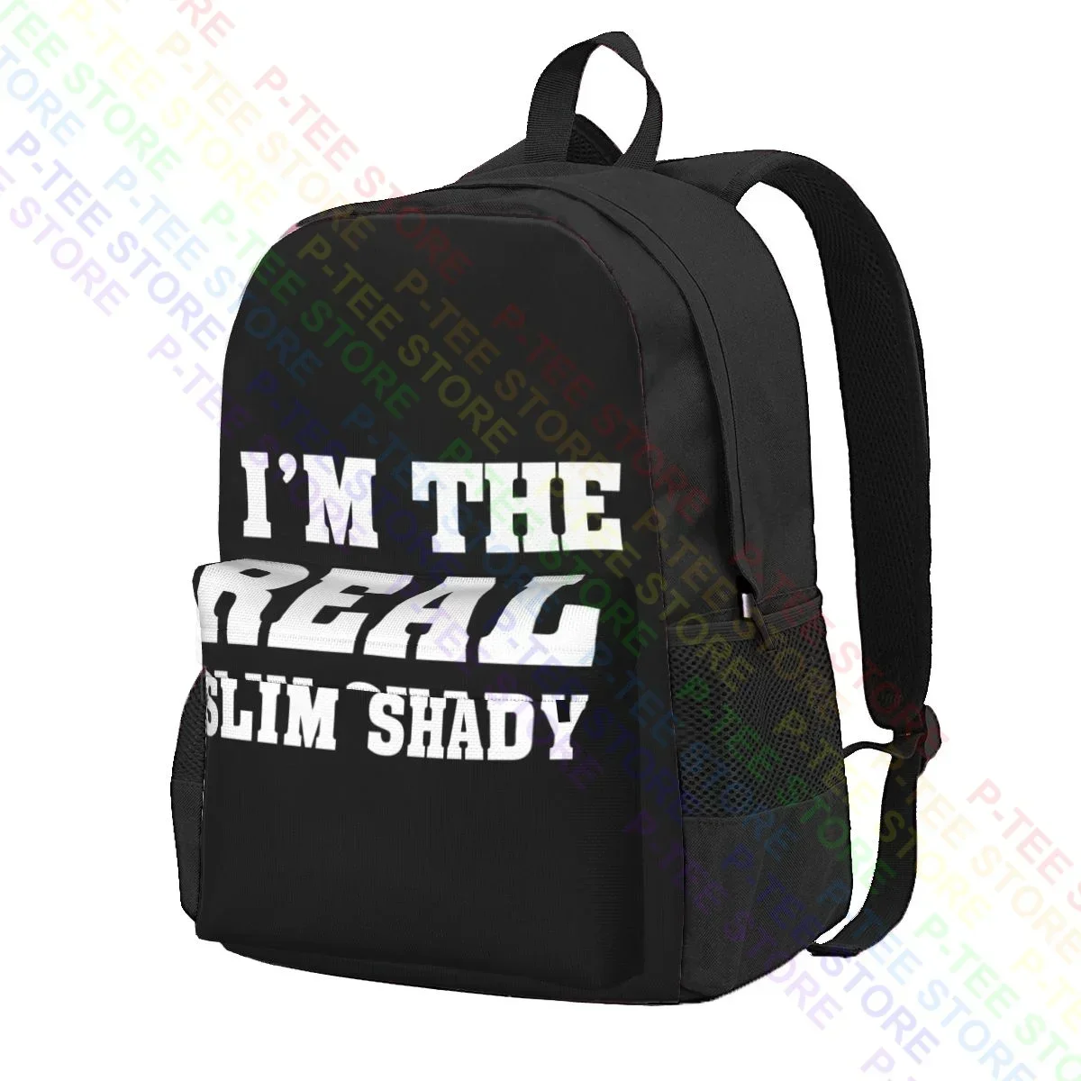 Eminem Merch I’M The Real Slim Shady Large Capacity Backpack Fashion Softback Sports Style Bags For Travel