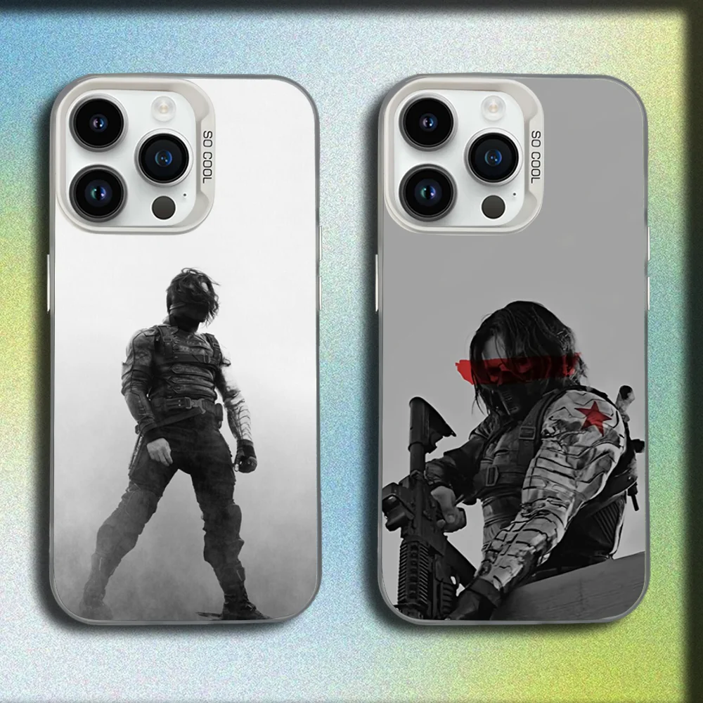 

Actor S-Sebastian Stan Phone Case For iPhone 16,15,14,13,12,11,Mini,Pro,SE,MAX White Matte Shockproof Cover