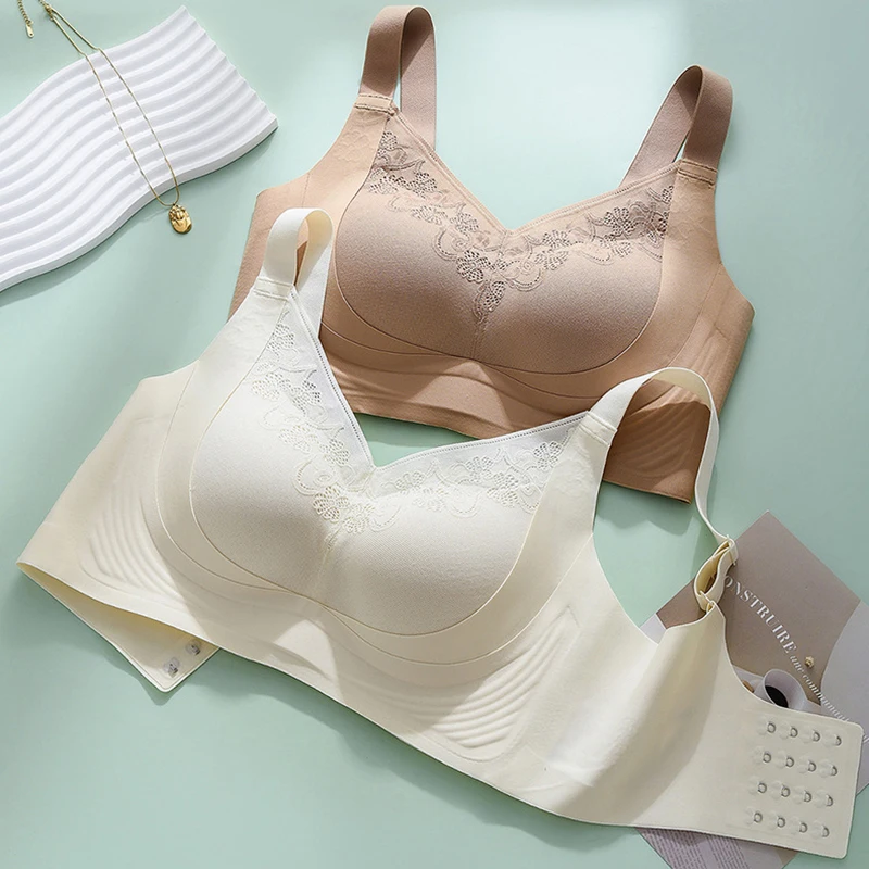 

Женское нижнее белье больших размеров с фиксированной чашкой, боковая грудь, защита от провисания, верхняя поддержка, чип для магнитной терапии, латексный бюстгальтер для ухода