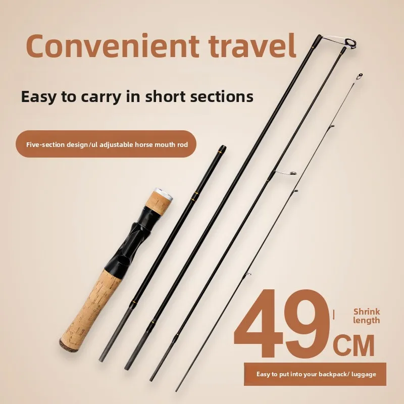 

Многосекционный стержень для рта для лошади, штекер UL, подключенный к удочке для рта для лошади, четыре вилки, легко носить с собой, стержень Luya, переменный двойной размер